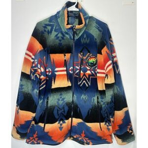 Polo Ralph Lauren Sportsmen Respect Wildfire Aztec Print Fleece Jacket XL